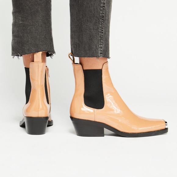 🔴SOLD🔴Jeffrey Campbell Brisbane Square Toe Chels - Picture 2 of 8